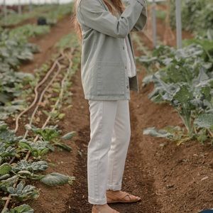 BRAND NEW Alex Crane natural canvas jeans